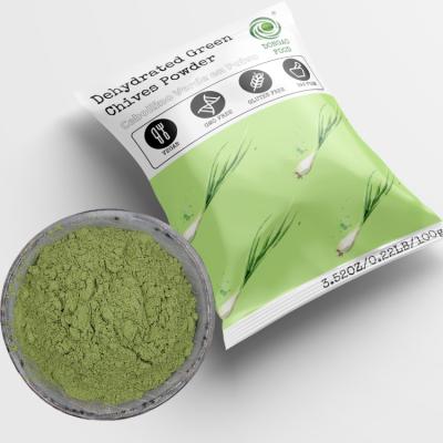 China Dried Dry Dehydrated Green Chives Powder For Different Diet Areas for sale