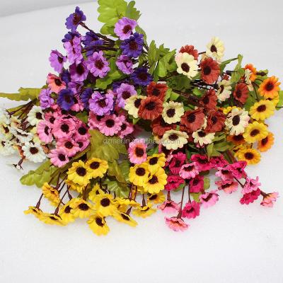 China Wholesale Sunflower Daisy Small Chrysanthemum Artificial Flower Wedding and Party Decoration Artificial Flower for sale