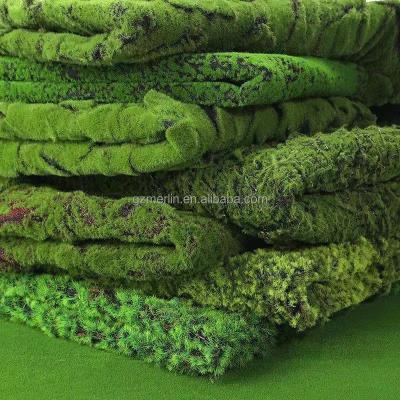 China High Quality Flat Grass Mat Turf Artificial Turf Moss Lawn Artificial Grass Carpet Home Garden Artificial Grass Turf for sale