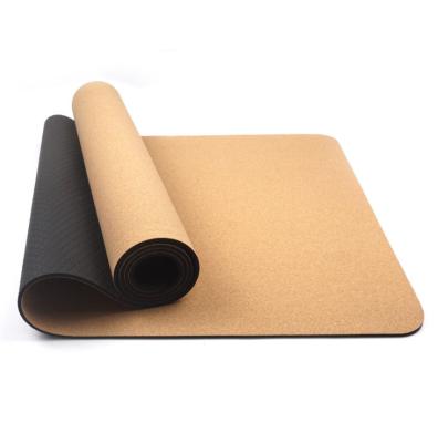 China Size Place Pattern Pilate Cork Band Hemp Jute Yoga Mat Factory Natural Weight Bottom Original Foam Material Cork for sale