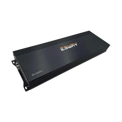 China Class D ES-2000.1D Monoblock MOSEFET Car Amplifier with Subwoofer Remote Level Control, 2000W for sale