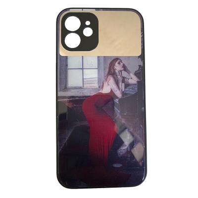 China Personalized Comfortable Rubber Camera Protective Makeup Mirror Case Cover For iPhone 12 13 pro Max Mini 11 6 7 8 plus XR SE2 for sale