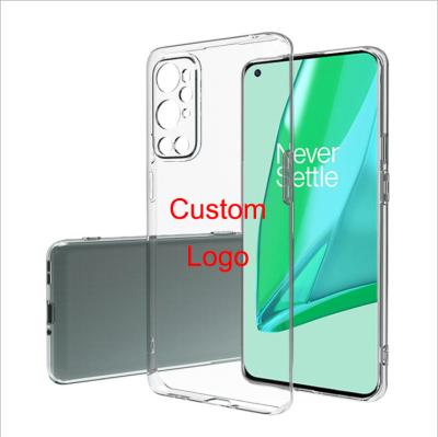 China Custom Lightweight Transparent Logo Camera Shell Protective Clear TPU Mobile Phone Case Back Cover For OnePlus 6 7 8T 9 pro Nord for sale