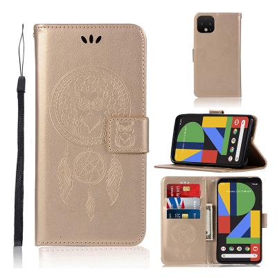 China Anti-drop Kickstand Mobile Phone Strap Luxury PU Leather Credit Card Cash Slots Phone Case Cover For Google Pixel 4A 4 3A 3 2 XL for sale