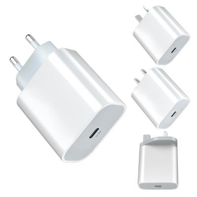 China UniversalÂ   20W PD Fast Charger US AU EU R-U Type C Mobile Phone Charging QC 3.0 USB-C Power Adapter for sale