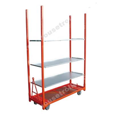 China Professional Greenhouse Trolley FT1011 Quality Flower Nursery Display Trolley 600kg Per Trolley for sale