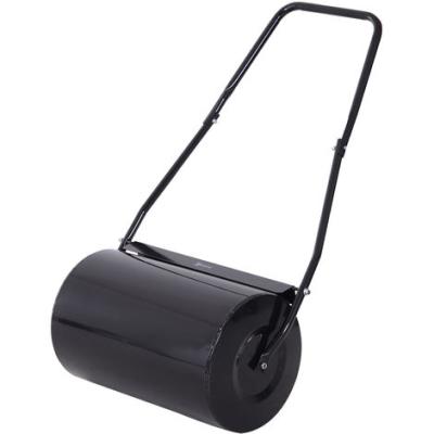 China USED ​​FOR GARDEN/YARD Garden Lawn Roller 38L Push Steel Grass Drum Heavy Duty Rolling Black for sale