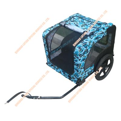 China Other High Quality 16 Inch Air Wheel Pet Bike Trailers For Dogs, Foldable Bicycle Pet Trailer for sale