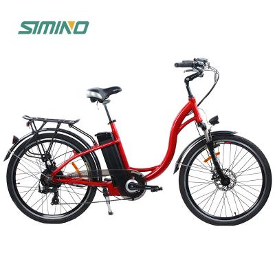 China Alloy Elegance Lady Fashion Style 24*4.0 Aluminum Electric Bike 250 Watt Electric Bicycle Lithium Battery Folding Mountain Bike for sale