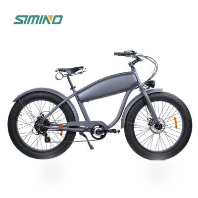 China Aluminum Alloy Outdoor Sports Bike With Front Shock Absorber Cycle Electric Motor 750w And Fat Tire Electric Mountain Bike Wide Tire for sale