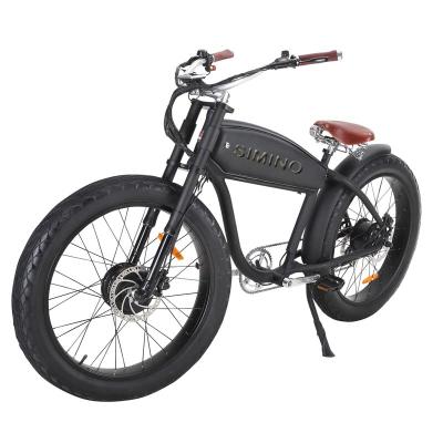 China Aluminum Alloy Vintage Style Chopper Electric Bike Customize Beach Cruiser Bike CE Certified ebike for sale