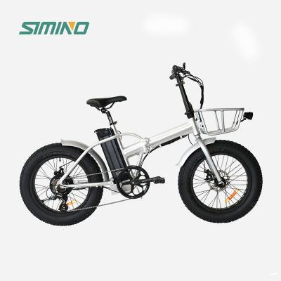 China Aluminum Alloy Outdoor Leisure Adult Men and Women Student Bike 48V 500W 20inch Light and Shock Absorption Folding Electric Bike for sale