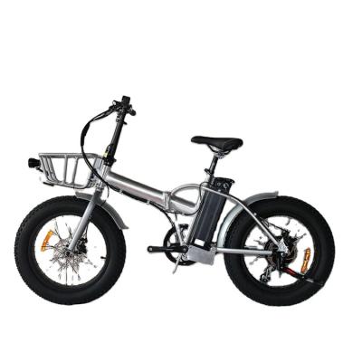 China The aluminum alloy fat tire speed shock absorption variable range bike with basket and rear seat mountain bike boy the small pedal electric bicycle for sale