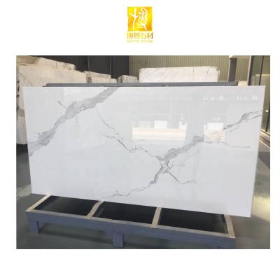 China BOTONSTONE New Modern Quartz Slabs Marble Effect Quartz Slabs For Countertops Slab Quartz Tiles for sale