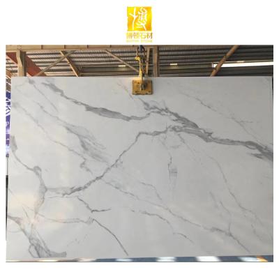 China China Calacatta Artificial Marble Slabs Modern White Artificial Marble Tiles Prices for sale