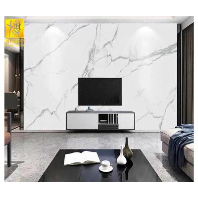 China Modern Hot Sale 3d Inkjet Factory Calacatta White Artificial Marble for sale