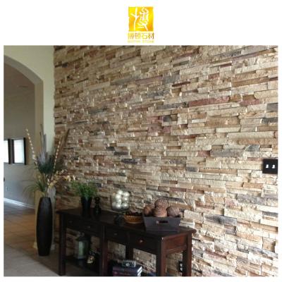 China Modern Artificial Decorative Stones BOTON STONE Indoor Slate Cladding Cultural Faux Stone Wall Panels for sale