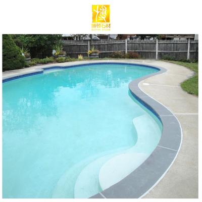 China Modern BOTON STONE Paver Natural Outdoor Gray Deck Pool Edge Paver Polished Granite Tiles Pool Facing for sale