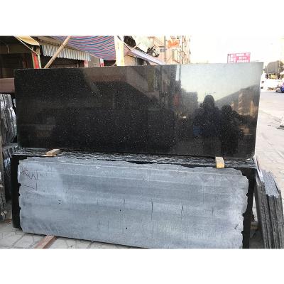 China China traditional natrual black galaxy granite slabs for kitchen countertops for sale