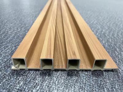 China Wooden Plastic WPC Fluted Panel UV Resistance Moisture Resistance for sale