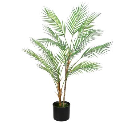 China Crysle Environmental Friendly Mini Led Palm Tree Light Simulation Green Plant Leaves Home Green Plants for sale