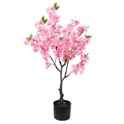 China 150cm Thickness 5feet Environmental Friendly Latest Wedding Hanging Table Centerpieces Cherry Blossoms Artificial Tree for sale