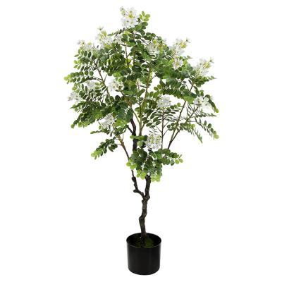 China Environmentally Friendly Wedding Party Decoration Simulation Flower Tree Garden Decoration Props Decorative Plastic Plant Shrubs White Handmade Changed for sale