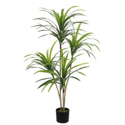 China 175cm 5 Environmentally Friendly Multi-direction Sideburns Simulated Decoration Green Dragon Plant Living Room Green Plants for sale