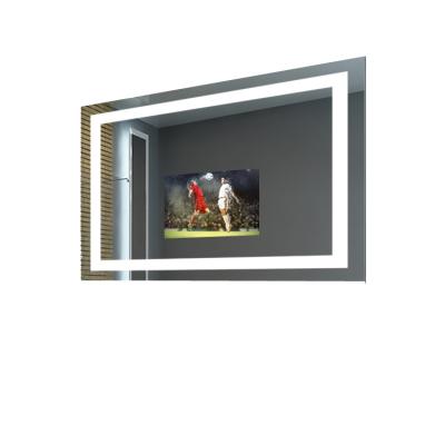 China Full Function TV Bright Home Smart Led Mirror With Touch Screen Wifi Blue Tooth for sale