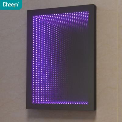 China Factory Wholesale Luminous 3D Led Infinity Illusion Mirror With RGB for sale