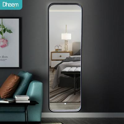 China Modern Modern Room Full Length Floor Mirrors High End Custom Large Size Full Length Mirror With Led Lights for sale