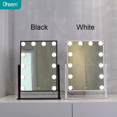 China Hollywood Lit Lit Large Vanity Mirror Makeup Mirror with LED Bulbs for sale