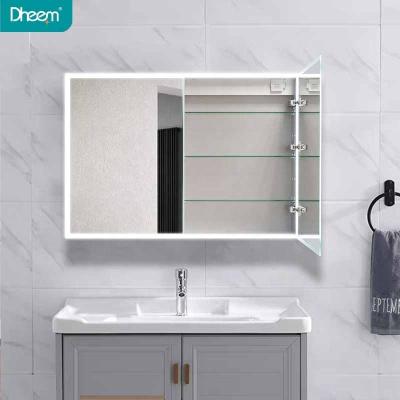 China DHEEM Modern Bathroom Vanity Wall Hanging Aluminum Mirror Medicine Cabinet for sale