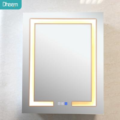 China Manufacturer Aluminum Led Mirror Modern Professional Home Bathroom Cabinet Mirror Led Bathroom Vanity for sale