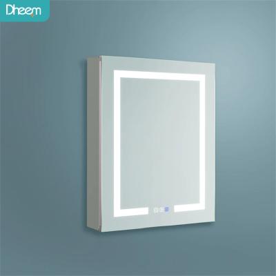 China New Design Luxury Modern Bathroom Cabinets Bathroom Vanity Mirror Cabinet With Smart Led Mirror Anti-fog Device for sale