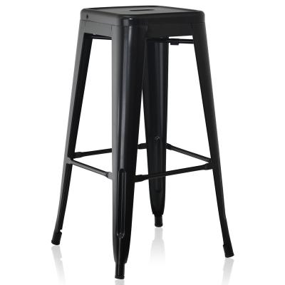 China Modern hot sale modern black color metal bar stool chair for sale