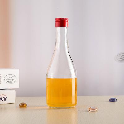 China Beauty Reusable Packaging Small Juice Bottles Blass Various Shape Beverage Bottles Bulk Beer Bottles With Screw Top for sale