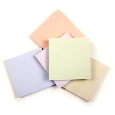 China Self Adhesive Commonly Used Sizes Five Colors Portable Custom Fluorescence Sticky Notes Set for sale