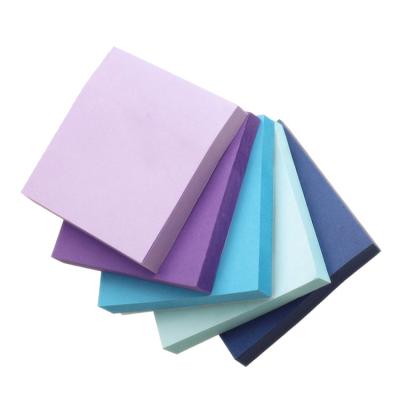 China Customized Hot Selling Colorful Self Adhesive Plain Memo Pads Set 3x3 Sticky Note for sale