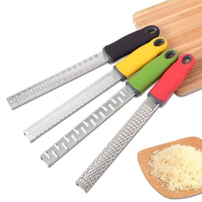 China Durable Hot Selling Non-slip Handle Tooth Shapes Zester Stainless Steel Cheese Lemon Grater Cheese Grater Cone for sale