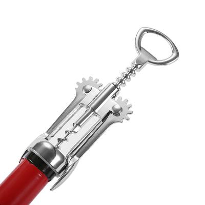 China Good Quality Zinc Alloy Stocked Wine Corkscrew Multi Functional Bottle Opener For Waiters for sale