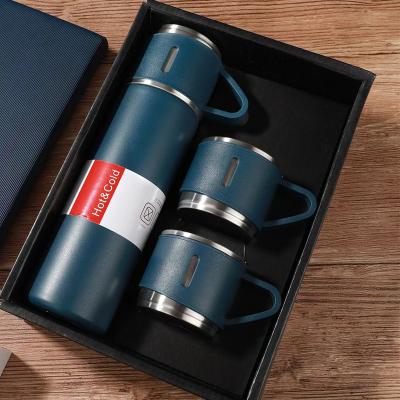 China Wholesale Stainless Steel Double-Layer Business Premium 500ml Vacuum Coffee Thermo Water Bottle Tumbler Insulated Flasks Gift Set for sale