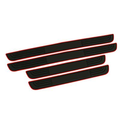 China Universal Aluminum Car Accessories PVC Car Rear Bumper Sill Protector Plate Strip for sale