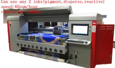 China Dx5 Heads Pigment ink Printers For Fabric Automatic Textile Printing Machine for sale