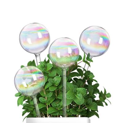 China Cat Design Plant Waterer Self Watering Bulbs Colored Hand-Blown Glass Watering Globes Home Plant Eco Friendly for sale