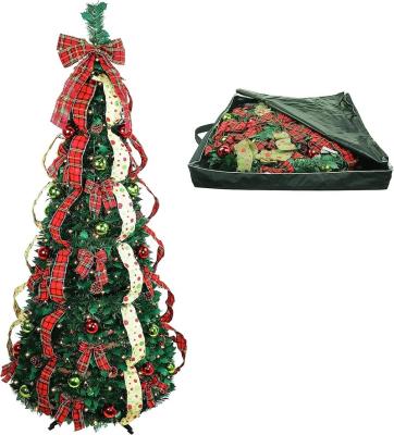 China Eco-friendly European Market Pop Up Christmas Tree With Decorated Buables for sale