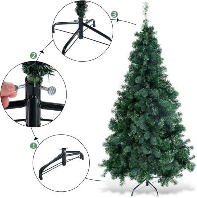 China 6ft Eco-friendly Encrypting Christmas Tree Decorations Pre Lit PVC Artificial Christmas Tree Mini Green Xmas Tree for sale