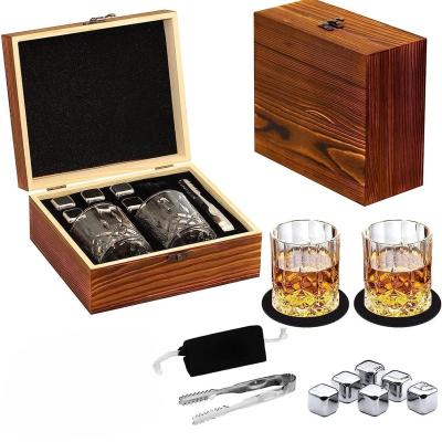 China New Arrival Stocked Custom Luxury Logo Packing Natural Whiskey Stone and Whiskey Decanter Set for Promotional Whiskey for sale