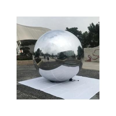 China All Giant PVC Shinny Sphere Mirror Balloon Colored Floating Event/Disco Decoration Silver The Inflatable Mirror Ball for sale