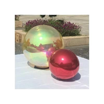 China All Giant Decorative PVC Mirror Sphere Custom Big Silver Inflatable Mirror Ball for sale